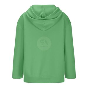 Sudadera con Capucha Oversize Verde Invierno para Mujer, Manga Larga, Venta al por Mayor, Transpirable, de Algodón Grueso, para Gimnasio y Fitness, OEM ODM - Product Image 2