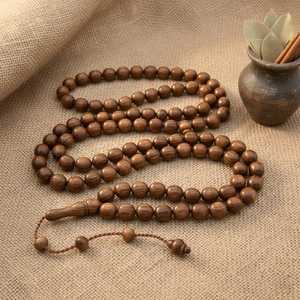 Chapelet de prière en bois fait main, écologique, poli, pour Dhikr, décoration intérieure, cadeau islamique - Product Image 6