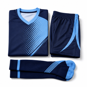 Conjunto de Uniforme de Fútbol Personalizado, Camiseta de Manga Corta con Cuello en V, Poliéster que Absorbe la Humedad, Equipación de Fútbol para Hombre, Adultos - Product Image 6