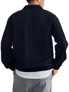 2026Custom <b>100</b>% Cotton Men's Solid Color Pullover Sweatshirt Custom Logo Front Regular Fit Spring All Season - Product Image 3