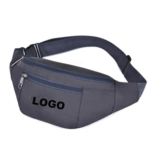 Nueva Riñonera de Gran Capacidad para Hombre, Marca Famosa, de Poliéster, con Tres Cierres Metálicos, con Logotipo OEM Personalizado - Product Image 2