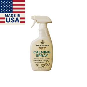 Nuevo Aromasong Int. de Marca Privada PC02 Spray Calmante Ecológico de 4oz Hecho en EE. UU. para Todos los Animales, con Logotipo Personalizado, Eficaz - Product Image 1