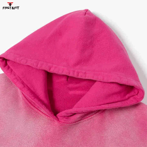 Novedades: Sudadera con Capucha para Hombre, de Forro Polar, de Peso Pesado, con Efecto Desgastado, Lavado Ácido y Bordada, Ecológica, para Invierno - Product Image 3