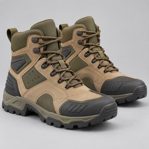 Bottes courtes pour moto, chaussures de moto décontractées pour hommes, imperméables, en cuir renforcé, protection antidérapante - Product Image 1