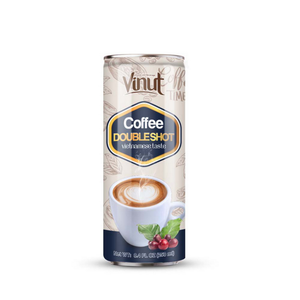 เครื่องดื่มกาแฟโรบัสต้า 250 มล. กระป๋องอะลูมิเนียม แพ็ค 24 กระป๋อง ขายส่ง VINUT เวียดนาม รับผลิตแบรนด์ส่วนตัว (OEM/ODM) ผู้ผลิตเครื่องดื่ม - Product Image 1