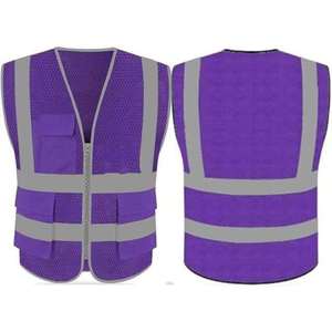 Chaleco de Seguridad Personalizado al por Mayor, Fabricante OEM, Proveedor, Chaleco Reflectante de Poliéster de Alta Visibilidad, Marca Privada, Producción en Masa - Product Image 1