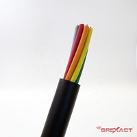 Cable multicore de audio XLR de 8 canales, par trenzado, cubierta de PVC, blindado con lámina, conductor de cobre desnudo, 13 mm de diámetro exterior, RoHS, para color negro