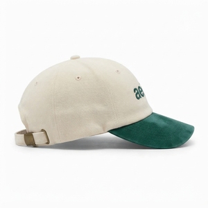 Gorra de Béisbol Personalizada de Dos Tonos, 6 Paneles, Bordada, Estilo Dad Hat, Visera Verde, Casual, Deportiva, de Viaje, con Logotipo Personalizado, Venta al Por Mayor, Fabricante OEM, al Por Mayor - Product Image 4