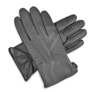 ถุงมือหนังผู้ชายแบบใหม่ ดีไซน์พิเศษ คุณภาพสูง ระบายอากาศได้ดี สไตล์เรียบง่าย รองรับหน้าจอสัมผัส สำหรับเล่นกีฬาและเดินทาง ขายส่ง - Product Image 3