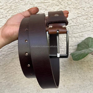 Nouvelle ceinture en cuir véritable personnalisée à la main personnalisée pour hommes en cuir gravé classique décontracté 100% ceintures en cuir pleine fleur - Product Image 2