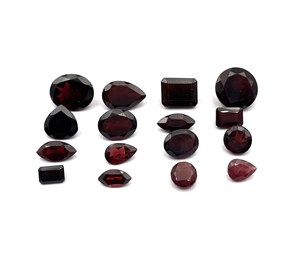Lot de pierres précieuses en grenat naturel du Mozambique, formes variées, taille libre, 6-12 mm, pour la création de bijoux - Product Image 2