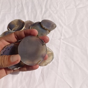 Grey Agate Slice Polished <b>Crystal</b> Stone Decorative Plate Bulk Supply For Resellers - Product Image 2