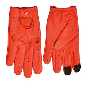 Gants de conduite pour hommes de haute qualité, en cuir de chèvre véritable, confortables, antidérapants, pour les voyages, style uni, quatre saisons - Product Image 5