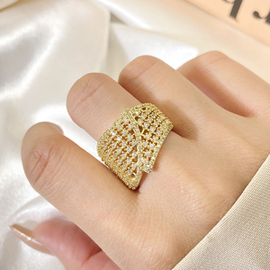 Round Cut Moissanite Diamond Wide Band <b>Ring</b> 925 <b>Silver</b> Iced Out Open Wrap <b>Ring</b> Luxury <b>Statement</b> Jewelry Gift for Women - Product Image 5