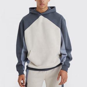 Nuevo Estilo, Sudadera con Capucha y Pantalones Deportivos Unisex de Dos Piezas, Holgados, con Bloques de Color, de Algodón y Forro Polar para Invierno, con Logotipo Personalizado Bordado - Product Image 2