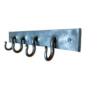 Traditional Wall Mounted Powder Coated Finished Iron <b>Hook</b> <b>Rail</b> For Decor For Kitchen Organizer For Key Organizer For Wall Decor - Product Image 3