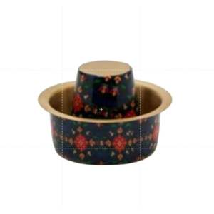Ensemble de tasses à café en cuivre réutilisables Dabara 200 ml, design traditionnel, style sud-indien - Product Image 5
