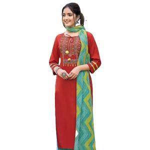 New Heavy Faux Fur Print with Thread and Handwork Formal Party <b>Kurtis</b> for Women - Product Image 2