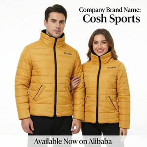 Women's Lightweight Puffer Jacket High Neck Full Zip Outdoor Padded Jacket - Product Image 1