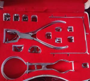 Professional Endodontic Rubber Dam Kit with <b>Clamps</b> Punch <b>Frame</b> Premium Stainless Steel Dental Isolation Instruments Set - Product Image 1