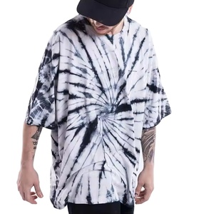 เสื้อยืดโอเวอร์ไซส์สั่งทำพิเศษ ผ้าฝ้าย 100% ลายมัดย้อม ออกแบบ OEM พิมพ์ลายทั่วตัว แขนสั้น คอกลม เสื้อยืดผู้ชายลายมัดย้อม - Product Image 3