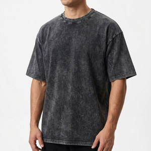 Camiseta de Alta Calidad 100% Algodón, Estilo Urbano, Gráfica, Oversize, 240 g/m², Lavado Ácido, Impresión Personalizada para Hombre - Product Image 1