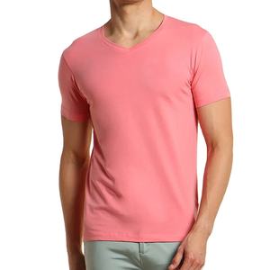 Por encargo 100% algodón cuello en V Camiseta de manga corta de los hombres personalizada de los hombres de Tri-Blend cuello en V camisetas - Product Image 1