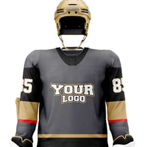 Nouvel ensemble d'uniformes de hockey sur glace à col en V 2026 / Uniforme de hockey sur glace de qualité supérieure pour adultes, service OEM, couleur et logo personnalisés - Product Image 3