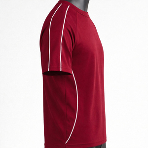 Camiseta Deportiva para Hombre de Secado Rápido, Transpirable, de Poliéster, para Correr y Gimnasio, con Ribete en Contraste, Manga Raglán, Ropa Deportiva Personalizada - Product Image 2