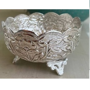 Bol de rangement pour fruits en aluminium de style moderne, écologique, couleur personnalisable, centre de table pour fête - Product Image 2