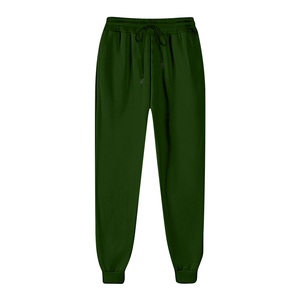 Pantalon de jogging léger pour femme avec cordon de serrage à taille haute, en molleton, pour entraînement sportif, avec poches, en polyester/coton - Product Image 3