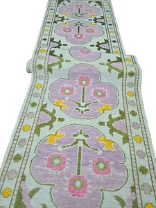 Alfombras de corredor anudadas a mano tradicionales de algodón de alta calidad, 2,8x12, juegos de sala de estar personalizados, área antideslizante hecha a mano para mascotas - Product Image 3