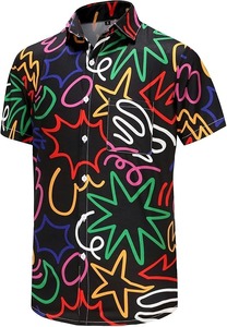 Camiseta Hawaiana para Hombre, Nueva Moda, Tela Resistente, Ligera, Superventas, Precio Económico, Camisas para Hombre de Alta Calidad - Product Image 4