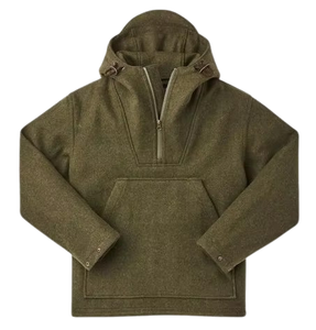 Anorak en laine Melton, veste coupe-vent en laine pour la saison froide, doublure épaisse, séchage rapide, respirante - Product Image 4