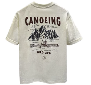 Camiseta de Manga Corta para Hombre, Tejida, Ecológica, 100% Algodón, Corte Regular, Cuello Redondo, Estilo Casual - Product Image 1