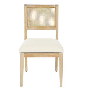 Chaises de salle à manger au design moderne en cuir véritable et bois de teck tressé, style minimaliste pour l'ameublement domestique - Product Image 2
