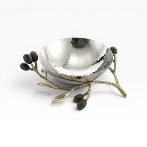 Silver Decorative <b>Chocolate</b> Bowl with Branch Sculpture Base Customizable <b>Chocolate</b> Bowls Supplier Custom Sizes Color Available - Product Image 3