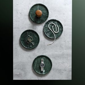 Marble Round Tray Decorative Tray for Bathroom, <b>Vanity</b>, Jewelry, Decor | Perfect for Organizing Perfume, Rings, Fragrance - Product Image 4