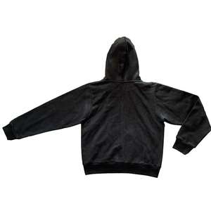 Sweat-shirt à capuche zippé pour homme en molleton de coton, fermeture éclair intégrale, manches longues, décontracté et confortable - Product Image 4