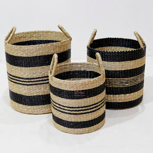 Paniers de rangement en macramé Artex Dong Thap Factory Paniers de rangement personnalisés pour enfants Artisanat naturel - Product Image 1