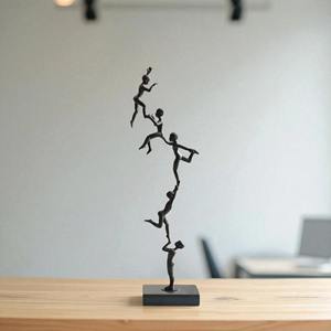 Figurine décorative en métal noir pour enfants, objet décoratif de table pour la décoration de la chambre, de la salle de classe, de la crèche et de la salle de jeux - Product Image 6