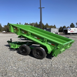 Heavy Duty Farm Trailer forAgricultural <b>Transport</b> Hydraulic Back Dump High Two Axles Four Wheels Tow Bar - Product Image 6