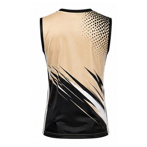 Maillot de volley sans manches personnalisé pour équipe, en tissu respirant, léger et offrant une grande liberté de mouvement pour les joueurs - Product Image 4