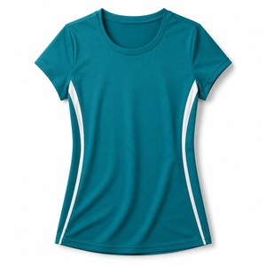 Camisetas de Mujer de Estilo Lujoso a la Moda 2026, 100% Algodón, Talla Grande, Estilo Casual, Cortas, con Estampado - Product Image 4