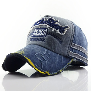 Gorra de Béisbol Desgastada al por Mayor con Diseño de Flecos, Unisex, Casual, para el Sol - Product Image 1