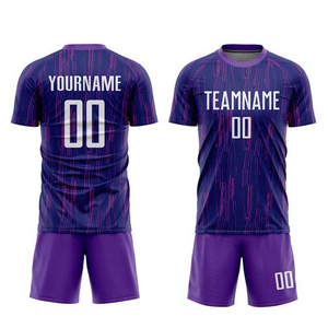ชุดฟุตบอลราคาสมเหตุสมผล ระบายอากาศได้ดี แห้งเร็ว ชุดเสื้อและกางเกงขาสั้นสำหรับผู้ชายและผู้หญิง ชุดกีฬาสำหรับฟุตบอล - Product Image 1