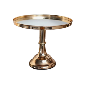 Single Tier <b>Cake</b> <b>Stand</b> With Standing Base Birthday Celebration Gold Finishing <b>Cake</b> Holder Metal <b>Stand</b> for <b>Cake</b> - Product Image 2