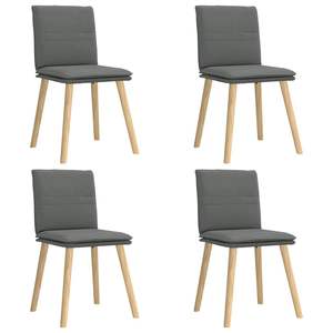 Juego de 4 Sillas de Comedor Gris Oscuro - Product Image 2