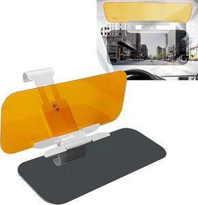 Yellow <b>Car</b> Windshield Glare Filter Film Heat Insulation <b>Sun</b> Block Privacy <b>Visor</b> for Night Driving - Product Image 1