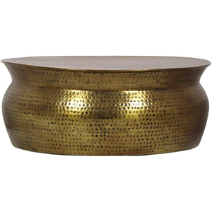 Modern Hammered Metal Coffee <b>Table</b> <b>Gold</b> Finished For Home Hotels Living Room Decorative Furniture <b>Round</b> Coffee <b>Table</b> - Product Image 1